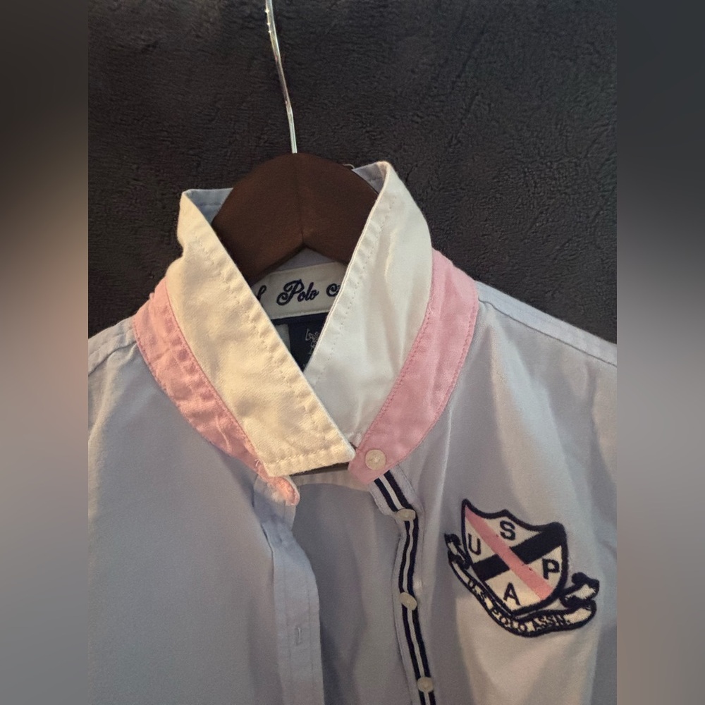 Polo Light Blue Button-Up Shirt